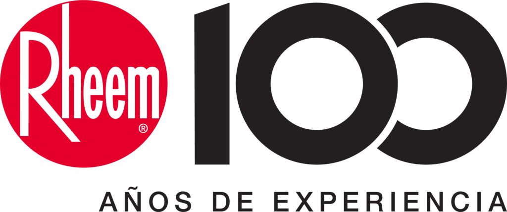 LOGO RHEEM 100 ANOS DE EXPERIENCIA B